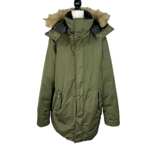 Noize khaki green parka coat